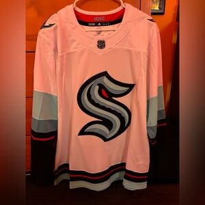 Seattle Kraken Adidas Authentic Jersey Size: 52 (Large)
